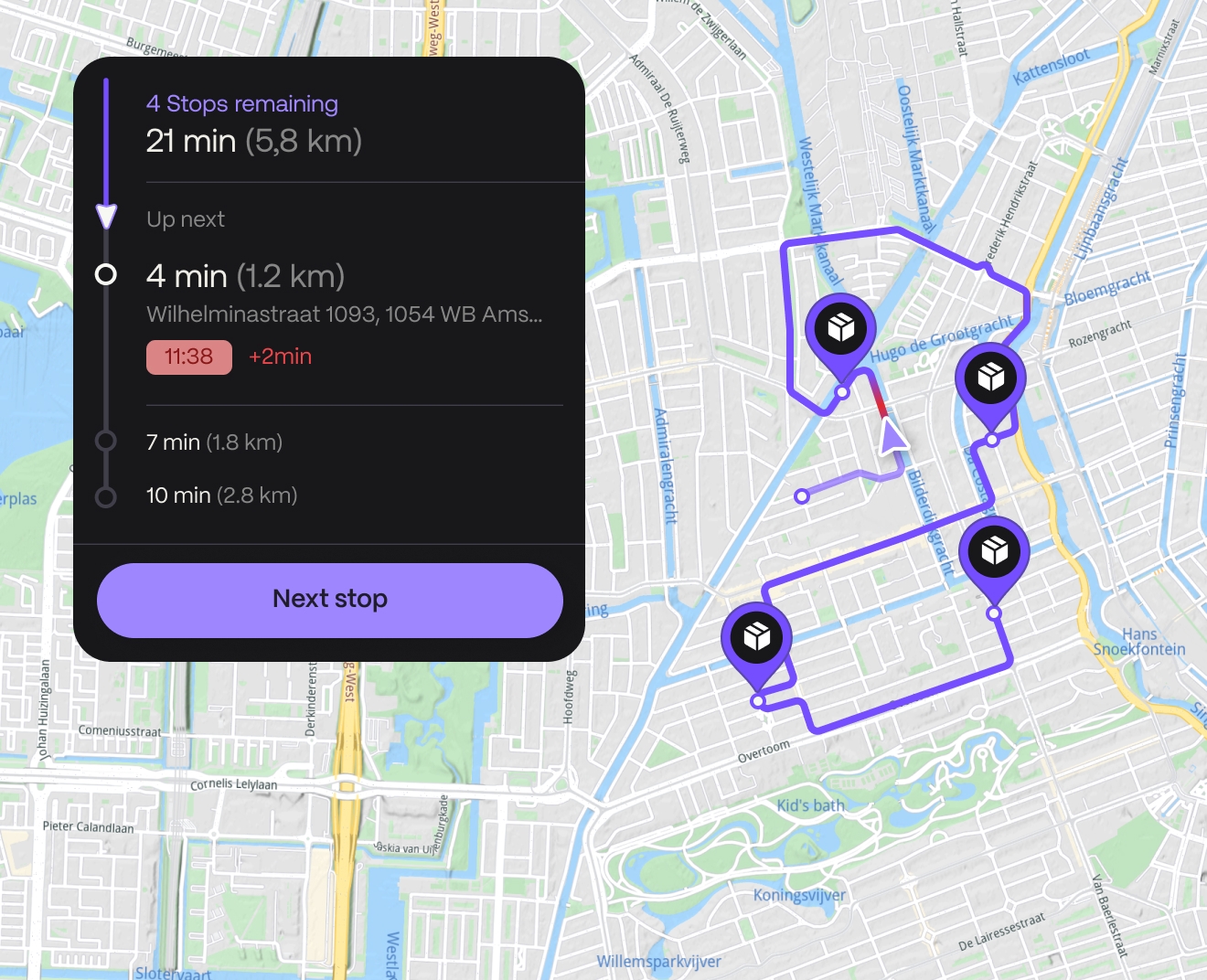 Image for Time and fuel-optimized routing